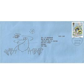1985 British Insects, Illustrated Bee Keeper FDC, 17p Buff Tailed ...