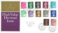 1971 QEII ½p to 9p Decimal Definitives, 1970 GPO FDC, Cowplain Portsmouth Hants.cds