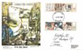 1982 Information Technology, Jim Smith Character Series No.5 FDC, Salisbury FDI, addressed & signed by Arnold Wesker Playwright