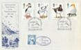 1989 Sea Birds Lundy Protection of Birds Official FDC, Lundy Island Bristol Channel Bideford Devon H/S + Lundy 3 Puffin stamp Cancelled with Lundy Bristol Channel Cachet.